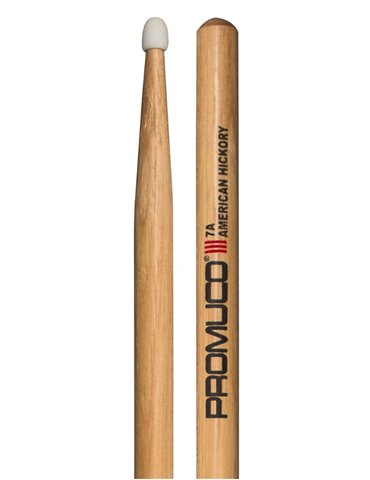 BAQUETAS PROMUCO PREMIUM HICKORY (NOGAL) NYLON 7A
