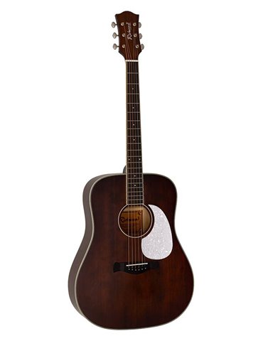 Guit. acú. Dread. Richwood tapa cedro maci. marrón