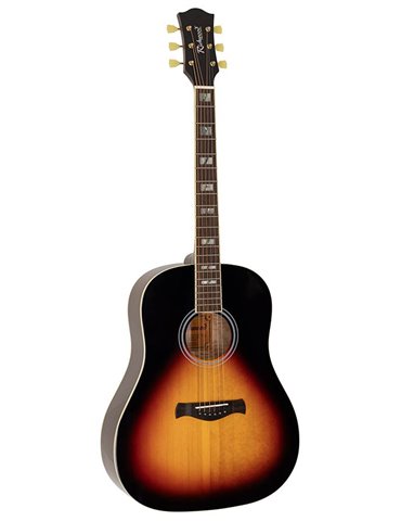 Guit. acú. Dread. Richwood tapa abeto macizo sunb