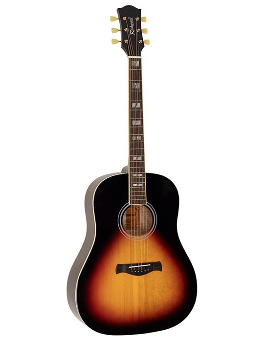 Guit. acú. Dread. Richwood tapa abeto macizo sunb