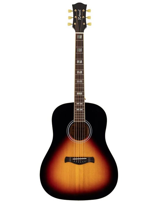 Guit. acú. Dread. Richwood tapa abeto macizo sunb