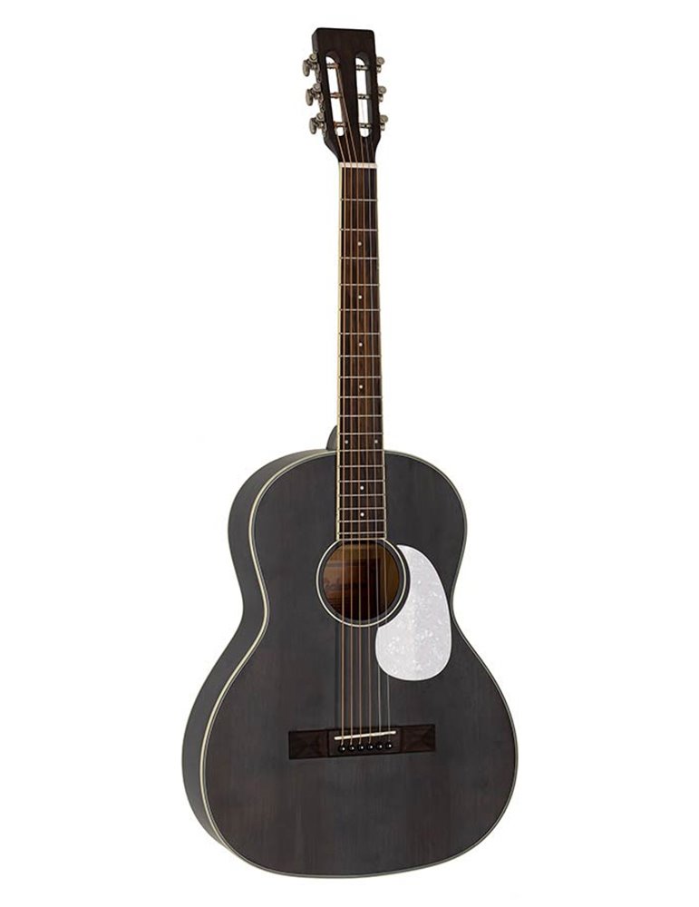 Guit. Parlor Richwood cedro macizo negro