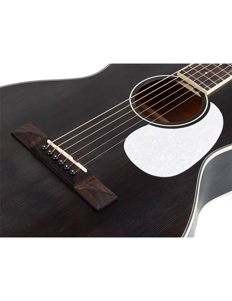 Guit. Parlor Richwood cedro macizo negro