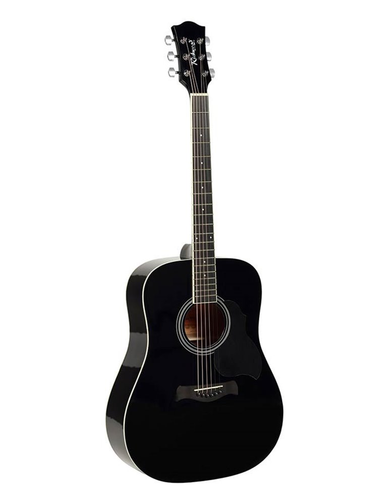GUITARRA ACÚSTICA RICHWOOD DREADNOUGHT NEGRA