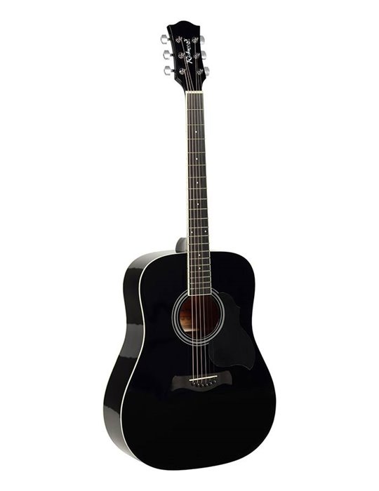 GUITARRA ACÚSTICA RICHWOOD DREADNOUGHT NEGRA