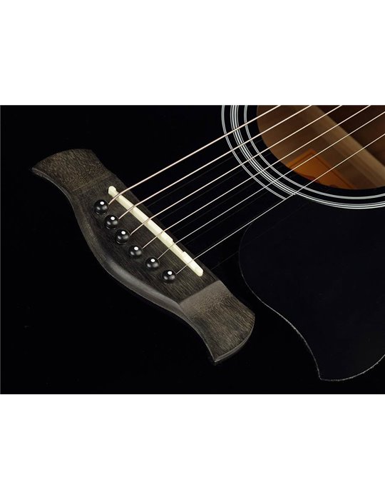 GUITARRA ACÚSTICA RICHWOOD DREADNOUGHT NEGRA