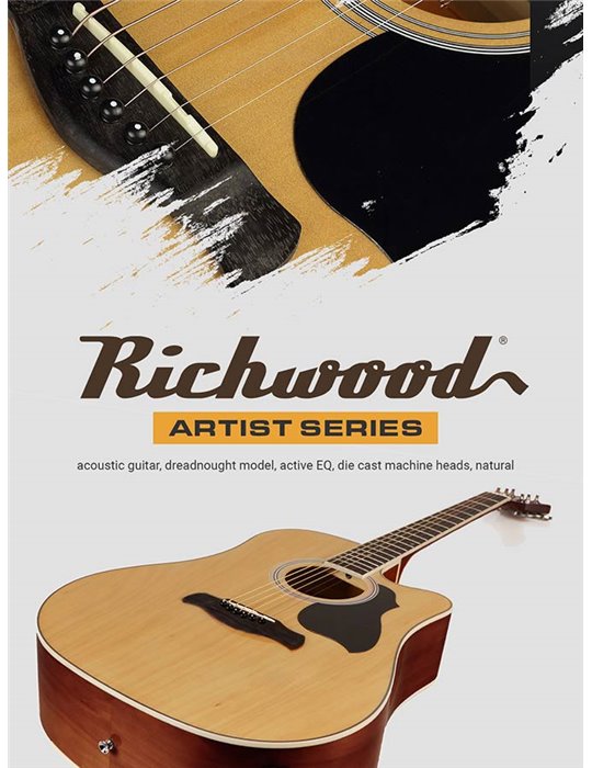 Guit. acú. E Dreadnought Richwood Natural