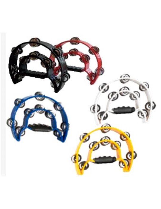 PANDERETA RITMO MEDIA LUNA ROJA