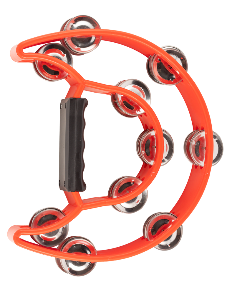 PANDERETA RITMO MEDIA LUNA ROJA