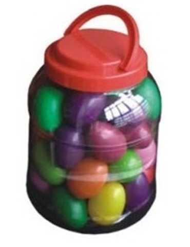 MARACAS HUEVO EN CUBO PLASTICO