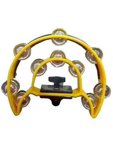 PANDERETA MEDIA LUNA PARA SOPORTE AMARILLO