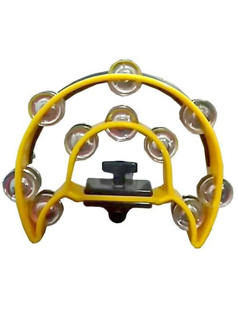 PANDERETA MEDIA LUNA PARA SOPORTE AMARILLO