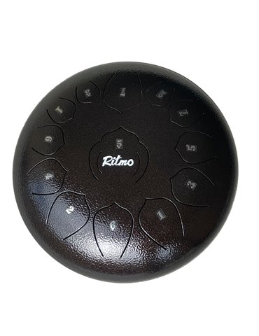 TONGUE DRUM DE 12” UPGRADED PREMIUM LOTUS SERIE 13 NOTAS BRONCE