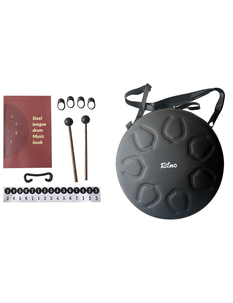 TONGUE DRUM DE 12” UPGRADED PREMIUM LOTUS SERIE 13 NOTAS BRONCE