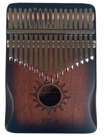 KALIMBA DE CAOBA DE 17 NOTAS MARRÓN
