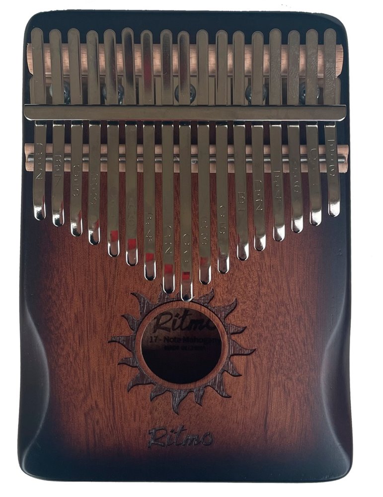 KALIMBA DE CAOBA DE 17 NOTAS MARRÓN