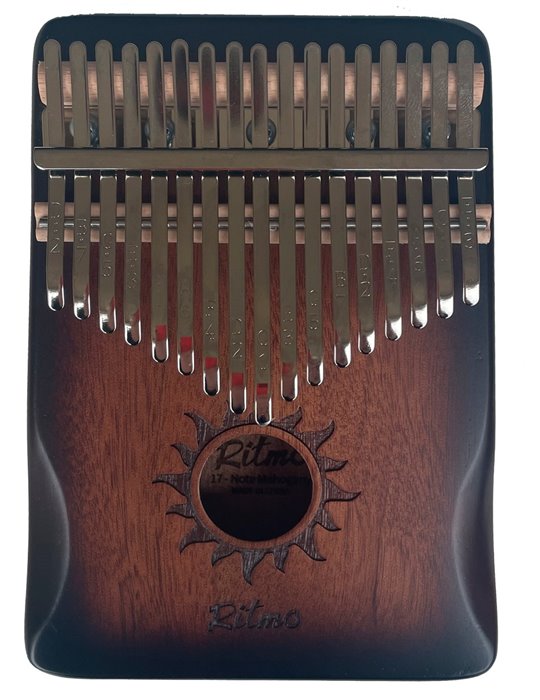 KALIMBA DE CAOBA DE 17 NOTAS MARRÓN