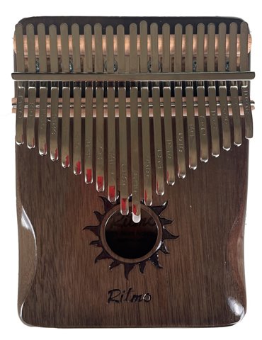 KALIMBA DE ACACIA DE 21 NOTAS NATURAL BRILLO