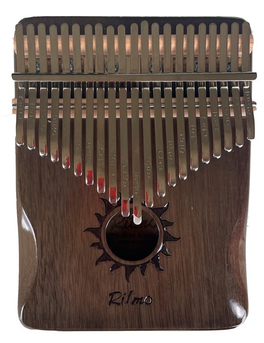 KALIMBA DE ACACIA DE 21 NOTAS NATURAL BRILLO