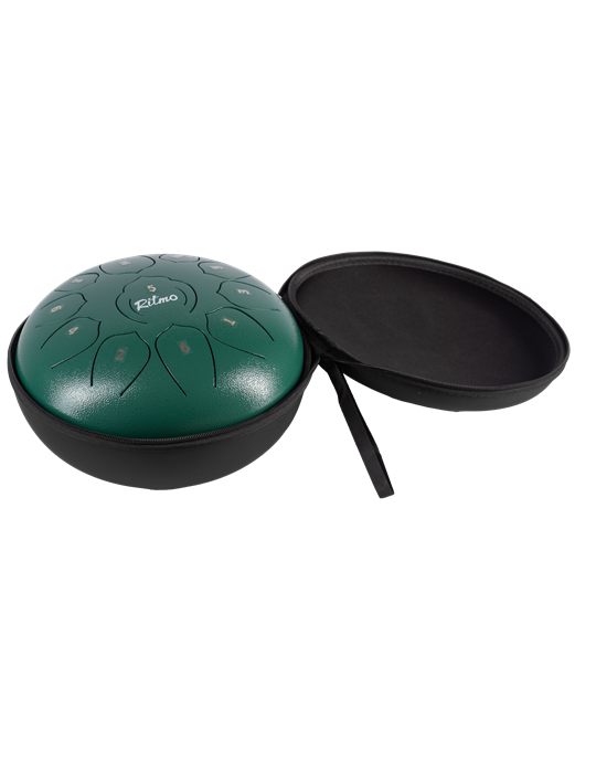 TONGUE DRUM DE 10” VERDE 11 NOTAS