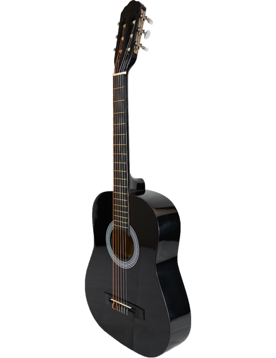 GUITARRA CLÁSICA ROCÍO C16 (3/4) TAMAÑO CADETE 90 CMS NEGRO