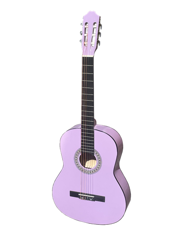GUITARRA CLÁSICA ROCÍO C16 (3/4) TAMAÑO CADETE 90 CMS ROSA