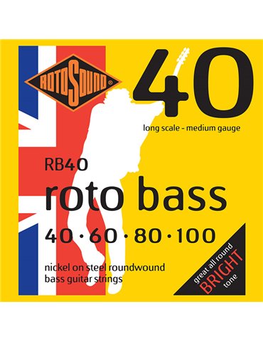 JUEGO DE CUERDAS ROTOSOUND PARA BAJO 40-100