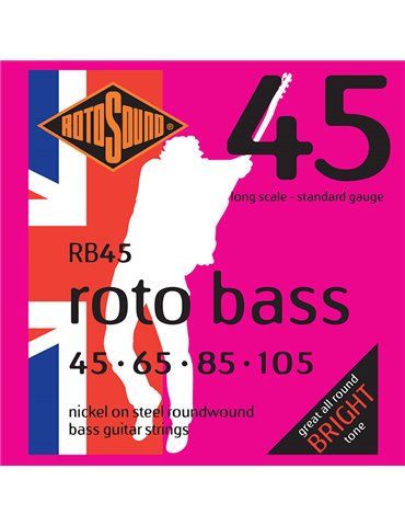 JUEGO DE CUERDAS ROTOSOUND PARA BAJO 45-105
