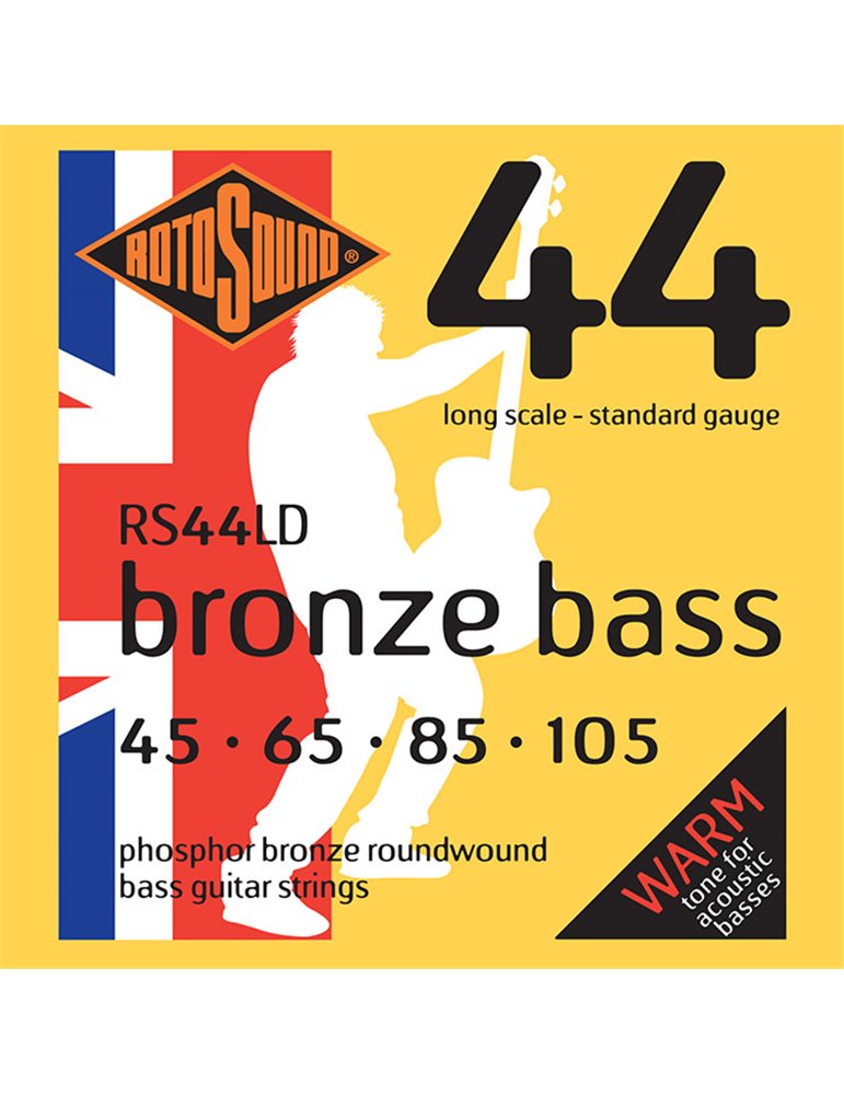 JUEGO DE CUERDAS ROTOSOUND PARA BAJO ACÚSTICO BRONCE 45-105