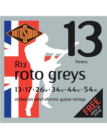 JUEGO DE CUERDAS ROTOSOUND PARA GUITARRA ELÉCTRICA 13-54