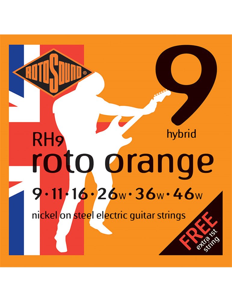 JUEGO DE CUERDAS PARA GUITARRA ELÉCTRICA ROTOSOUND RH9