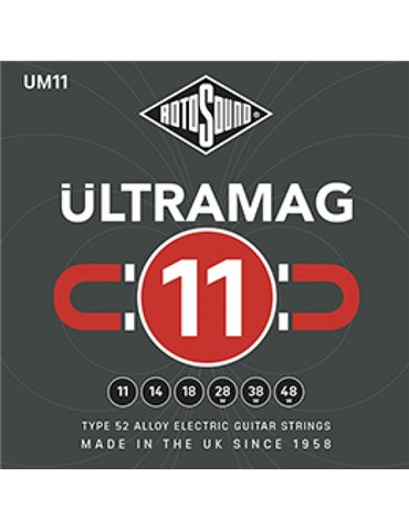 JUEGO DE CUERDAS ROTOSOUND ULTRAMAG PARA GUITARRA ELÉCTRICA UM11