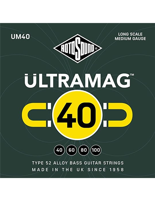 JUEGO DE CUERDAS ROTOSOUND ULTRAMAG PARA BAJO UM40