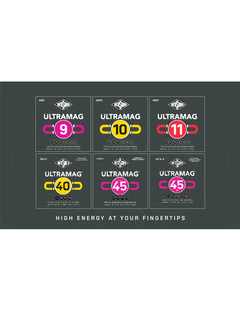 JUEGO DE CUERDAS ROTOSOUND ULTRAMAG PARA BAJO UM40