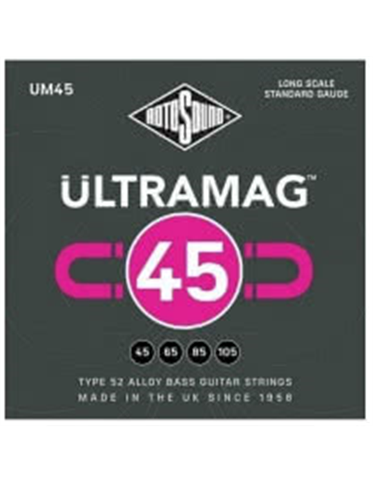 JUEGO DE CUERDAS ROTOSOUND ULTRAMAG PARA BAJO UM45