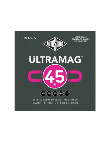 JUEGO DE CUERDAS ROTOSOUND ULTRAMAG PARA BAJO UM455