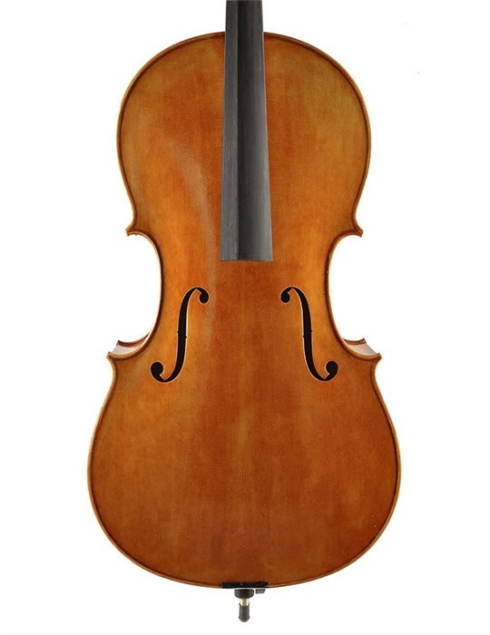 Chelo Rudolph 4/4 macizo marrón ámbar flameado