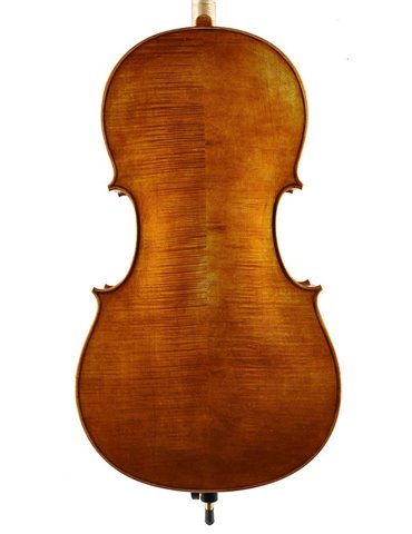 Chelo Rudolph 4/4 macizo marrón ámbar flameado 2