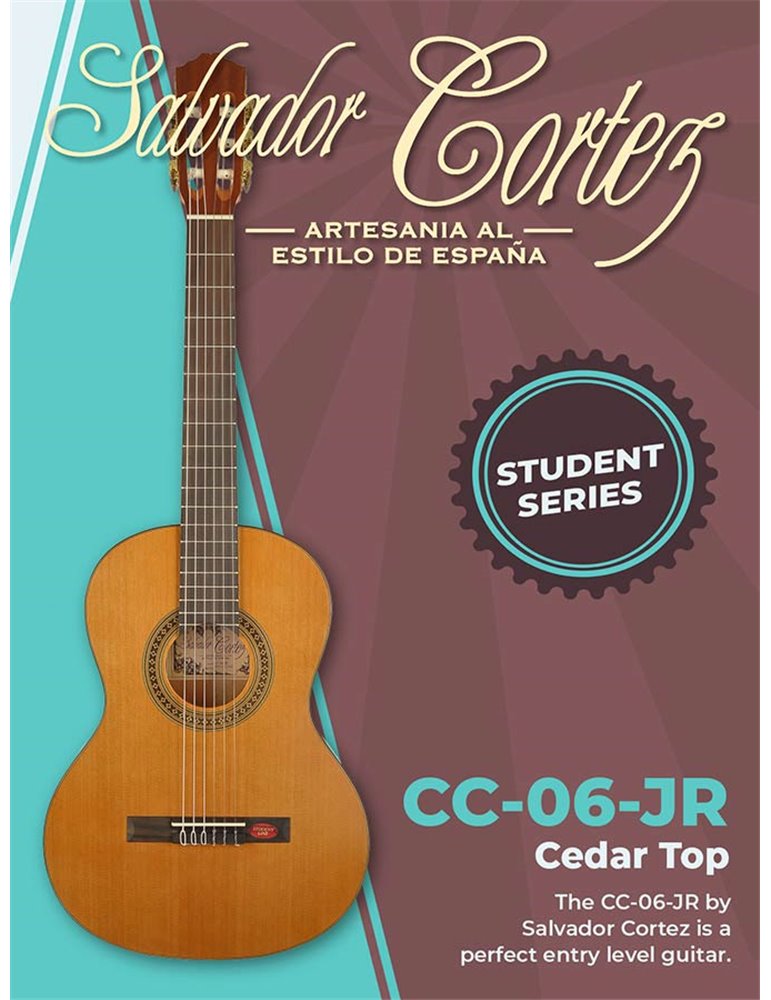 Guit. 3/4 Salvador Cortez cedro/agathis satinado