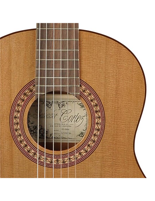 Guit. 1/2 Salvador Cortez cedro macizo/sapeli bri.