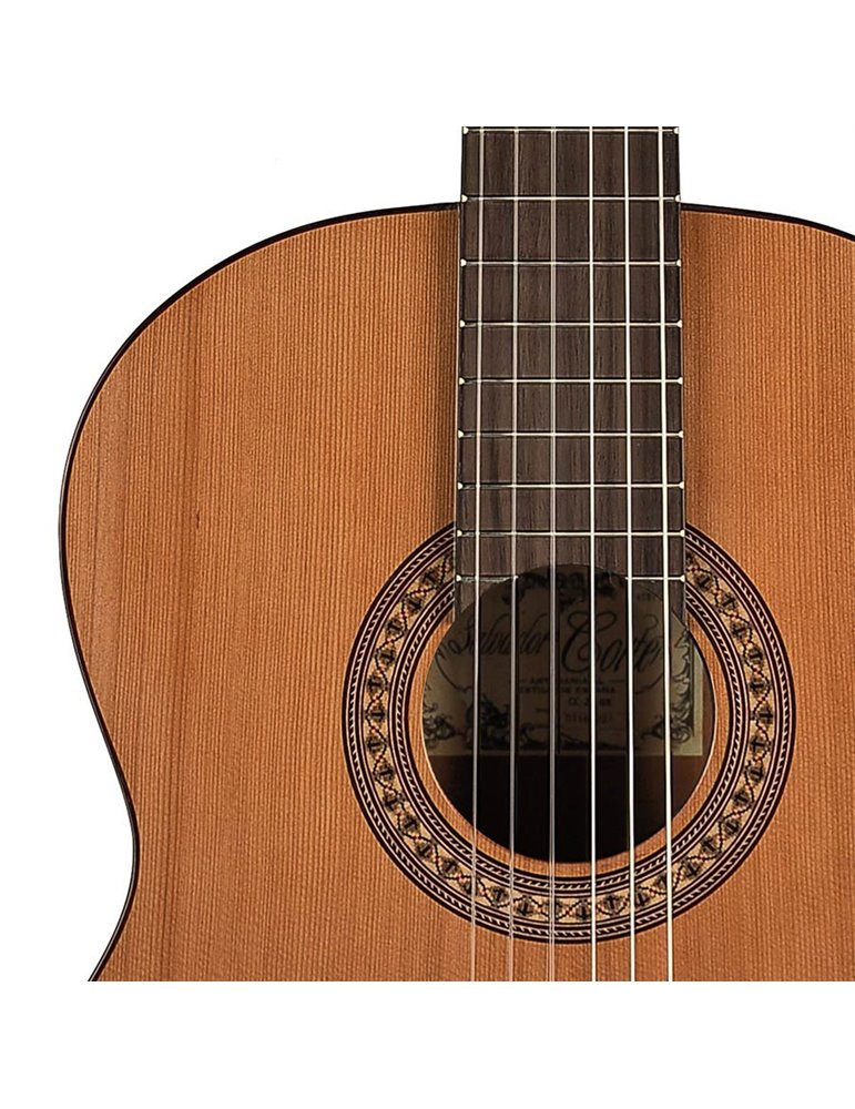 Guit. EC Salvador Cortez cedro macizo/sapeli zurda