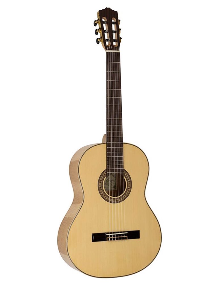 Guit. Salvador Cortez abeto macizo/arce flam. bri.