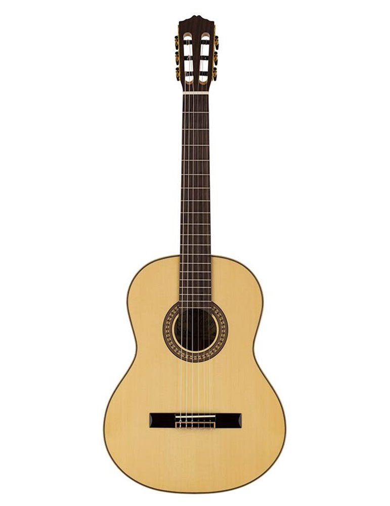 Guit. Salvador Cortez abeto macizo/arce flam. bri.