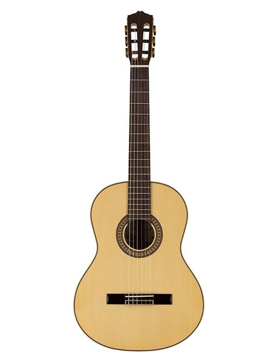 Guit. Salvador Cortez abeto macizo/arce flam. bri.