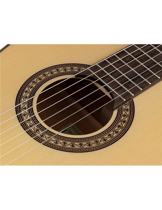 Guit. Salvador Cortez abeto macizo/arce flam. bri.