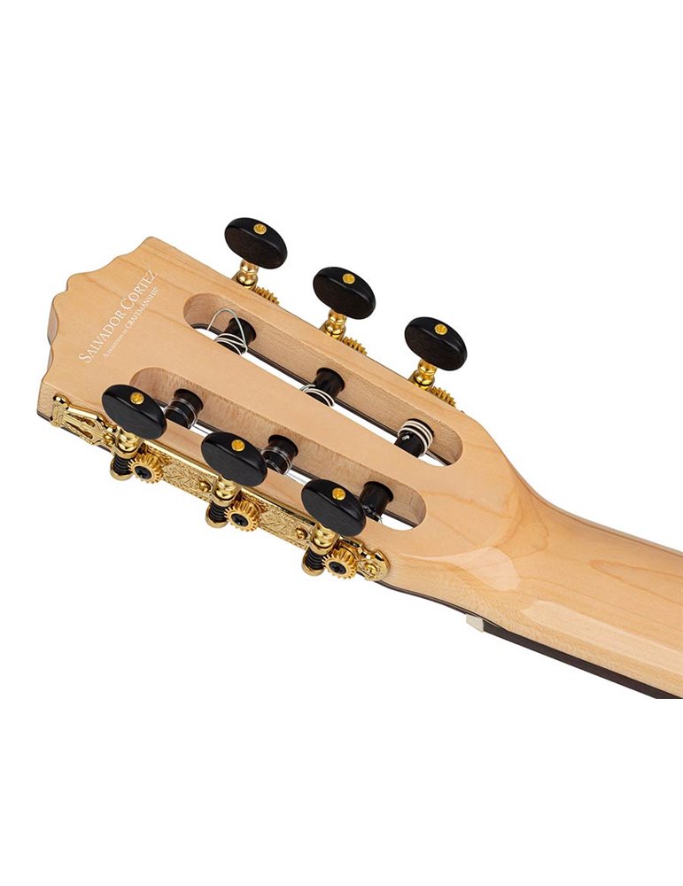 Guit. Salvador Cortez abeto macizo/arce flam. bri.