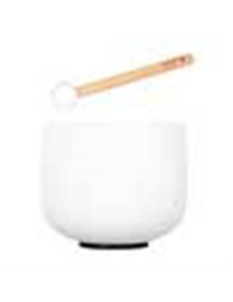 quartz crystal singing bowl 8 440Hz B, with malle"
