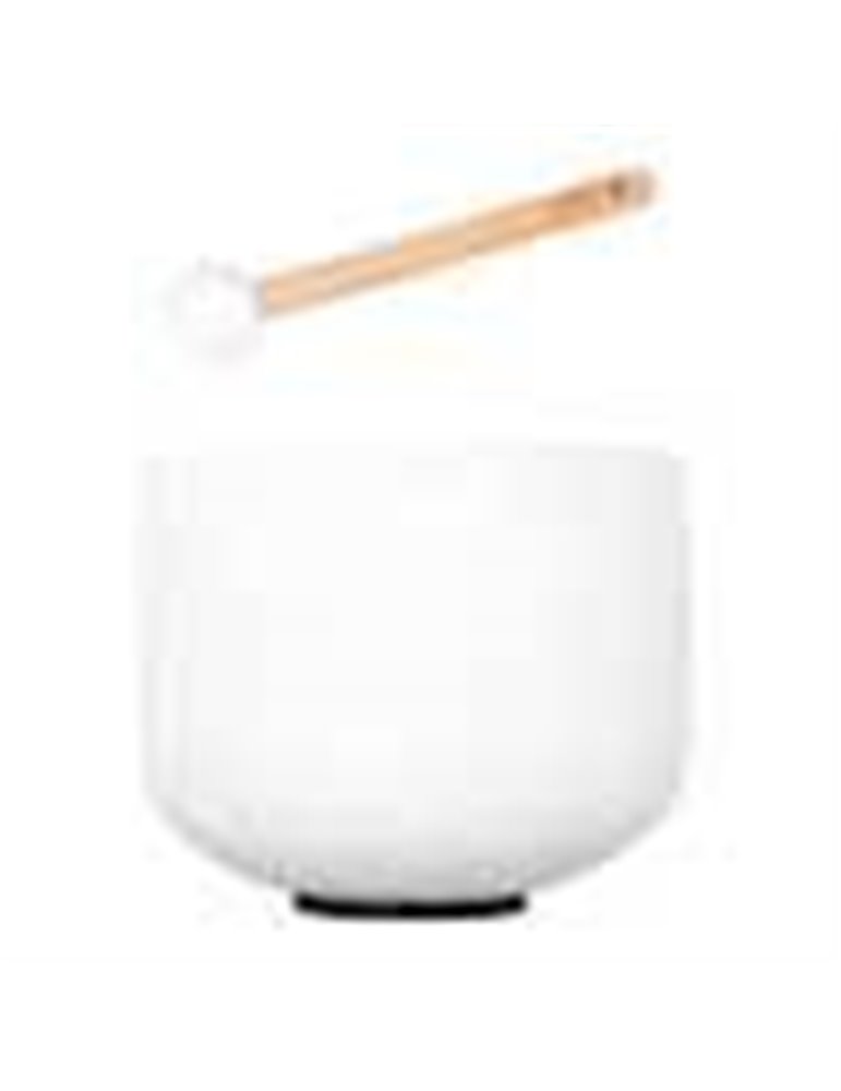 quartz crystal singing bowl 9 440Hz A, with malle"