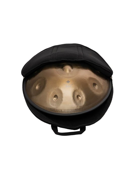 stainless steel handpan D Kurd 440 hz, with padded