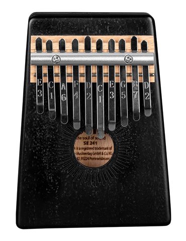 KALIMBA SELA DE CAOBA 10" NEGRA 2
